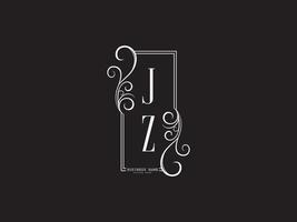 initialen jz zj logo icoon, creatief jz luxe brief logo beeld ontwerp vector