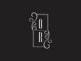 luxe of ro O r logo brief vector kunst