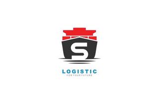 s logo logistiek voor branding bedrijf. Verzending sjabloon vector illustratie voor uw merk.