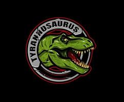 tyrannusaurus mascottes, sport- mascottes, kleurrijk verzameling, vector illustratie