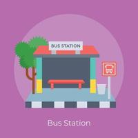 modieus bus station vector