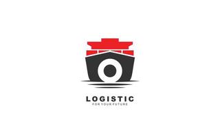 O logo logistiek voor branding bedrijf. Verzending sjabloon vector illustratie voor uw merk.