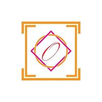 brief O bedrijf zakelijke abstract eenheid vector logo ontwerp sjabloon