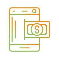 online geld vector icoon