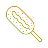 Corn dog vector icoon