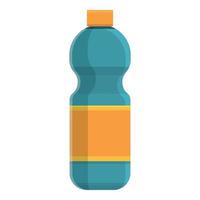 fles van water icoon, tekenfilm stijl vector