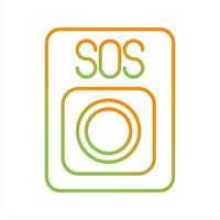 Sos vector icoon