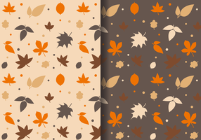 Gratis Autumn Leaves Pattern vector