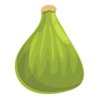 groen fig icoon, tekenfilm stijl vector