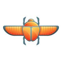 god scarabee kever icoon, tekenfilm stijl vector