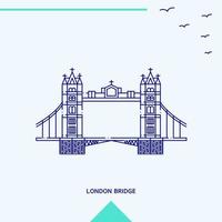 Londen brug horizon vector illustratie