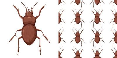 keverinsect en patroon vector