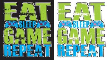 gamer t-shirt ontwerp. vector