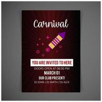 carnaval feestelijk posters reeks helder confetti vuurwerk festival abstract kleur achtergrond Rio carnaval achtergrond vector