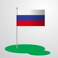 Rusland vlag pool vector