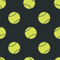 hand- getrokken naadloos patroon. tennis ballen vector