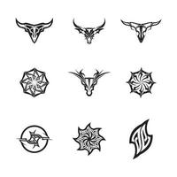 zwart tribal vector logo ontwerp icoon en teken tribal