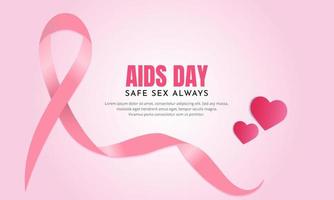 viering wereld AIDS dag ontwerp achtergrond vector