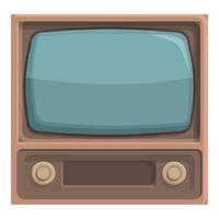 analoog technologie TV icoon tekenfilm vector. muziek- apparaat vector