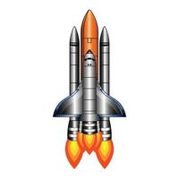 ruimte heelal raket launch, raket schip. vector, bedrijf Product illustratie concept in de markt. vector