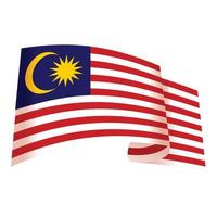 nationaal Maleisië icoon tekenfilm vector. land vlag vector