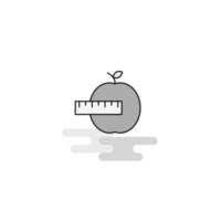 appel web icoon vlak lijn gevulde grijs icoon vector