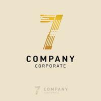 7 bedrijf logo ontwerp vector