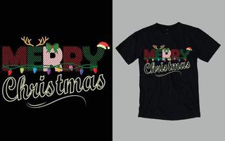Kerstmis dag typografie en grafisch t-shirt ontwerp vector