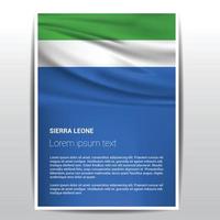 Sierra Leone vlag ontwerp vector