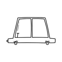 tekening auto. baby auto .vector illustratie. vector