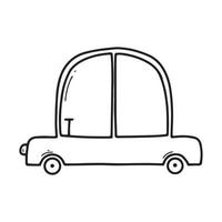 tekening auto. baby auto .vector illustratie. vector