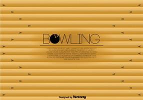 Bowling Lane Template Vector
