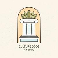 helling cultuur logo sjabloon ontwerp vector