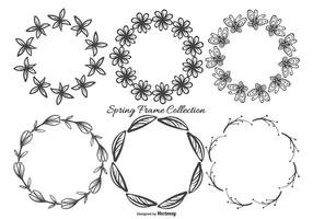 Leuke schetsmatige Frames Spring Collection vector