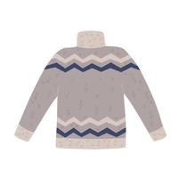 hand- getrokken warm trui Aan een wit achtergrond. winter kleren. vector illustratie