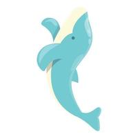 jumping dolfijn icoon tekenfilm vector. zee vis vector