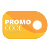 promo code label icoon tekenfilm vector. web wettelijk vector