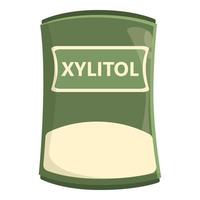 xylitol poeder icoon tekenfilm vector. voedsel stevia vector