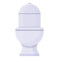 keramisch toilet icoon, tekenfilm stijl vector