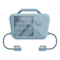 pacemaker defibrillator icoon, tekenfilm stijl vector