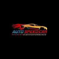 auto snelheid logo sjabloon vector