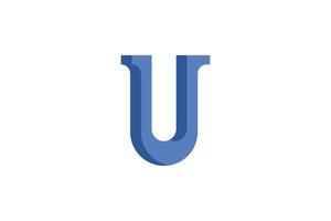 letter u abstract logo vector