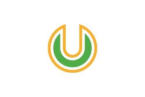 letter u abstract logo vector