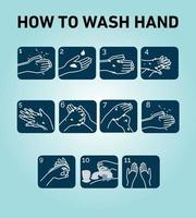 medisch infographic met hand- het wassen vector illustraties reeks