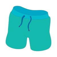 groen sport shorts icoon, tekenfilm stijl vector