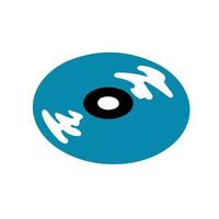 blauw musical bord icoon geïsoleerd Aan wit vector