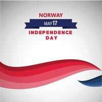 Noorwegen onafhankelijkheid dag ontwerp vector