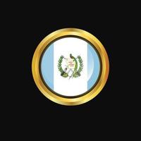 Guatemala vlag gouden knop vector