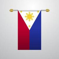 phillipines hangende vlag vector