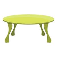 groen kleur tafel icoon, tekenfilm stijl vector